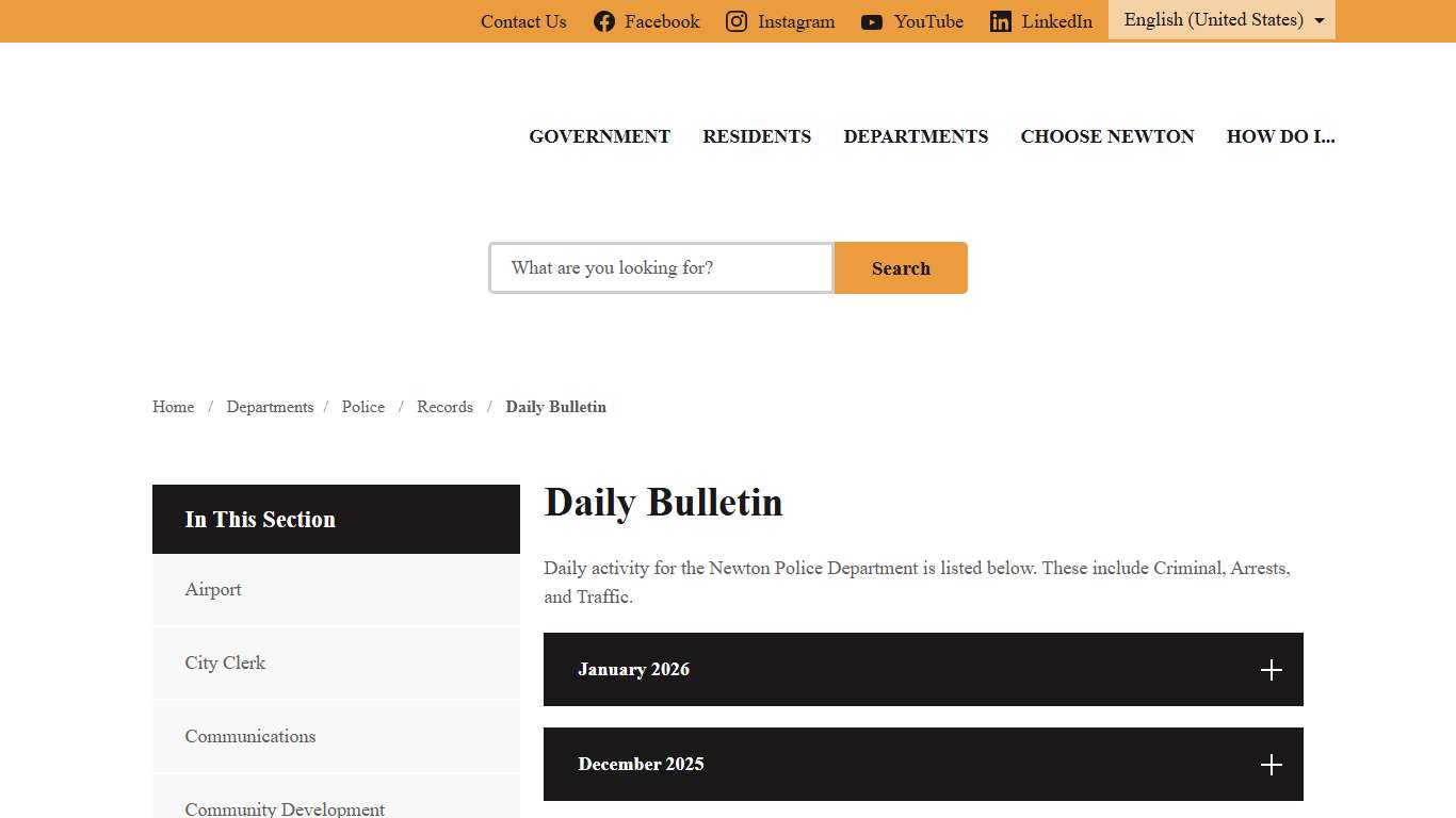 Daily Bulletin City of Newton, KS